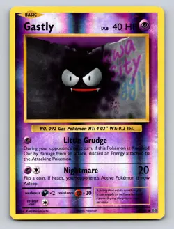 Gastly 47/108 Common Evolutions Pokemon Reverse Holo LP - Image 1