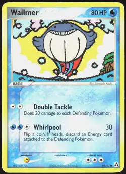 Wailmer 69/92 Common Legend Maker Pokemon Moderately Played - Image 1