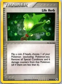 Pokemon TCG Life Herb Uncommon Reverse Holofoil FireRed & LeafGreen 93/112 MP - Image 1