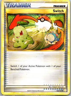 Pokemon TCG Switch Uncommon HeartGold SoulSilver 102/123 MP - Image 1