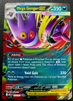 Mega Gengar Ex 125/217 - Ascended Heroes - DOUBLE RARE HOLO - 2026 Pokemon TCG - Image 1