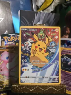 2020 Pokemon TCG Pikachu SWSH020 Sword and Shield Promo Holo Iron Tail HP70 Nm* - Image 2
