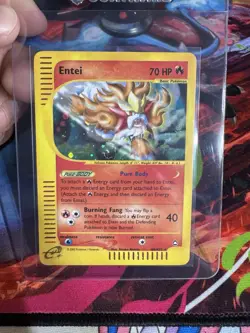 Pokemon TCG Entei Holo Rare H8/H32 Aquapolis E-Reader , Swirl 🌀 - Image 1