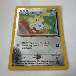 Pokemon Togepi 04/18 Southern Islands Reverse Holo Promo 40 HP English 2001 - Image 1