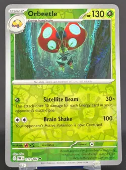 Pokemon Orbeetle #012/182 English Paradox Rift Reverse Holo - Image 1