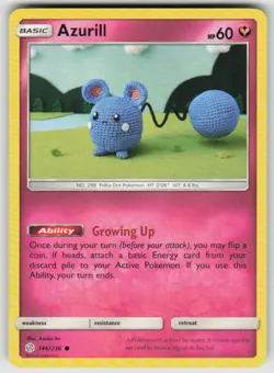 Azurill 146/236 Common Cosmic Eclipse Pokemon Moderately Played - Image 1