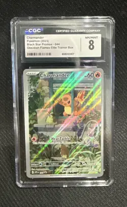 Pokemon Charmander Black Star Promo Cgc 8￼044 Obsidian Flames - Image 1