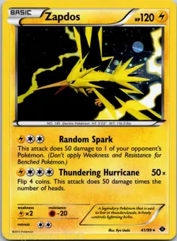 Zapdos 41/99 Holo Rare Next Destinies Pokemon Holo LP - Image 1