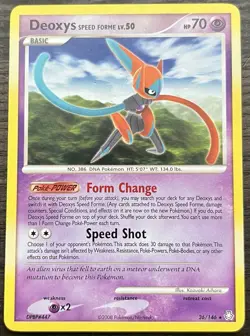 Deoxys Speed Forme 26/146 Pokemon TCG Diamond & Pearl Legends Awakened Rare NM - Image 1