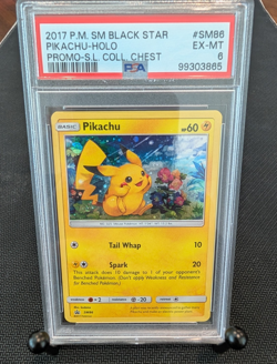 Pokemon - Pikachu Holo SM86 Black Star Promo - 2017 Shining Legends - PSA 6 - Image 1