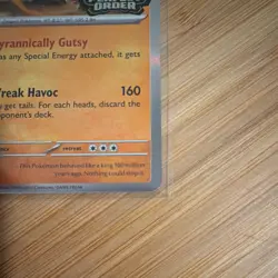 Pokemon TCG Tyrantrum Perfect Order Holo MEP 066 English Dinosaur 2026 - Image 4