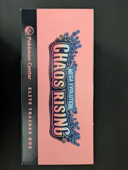 Pokemon Center Exclusive Chaos Rising ETB Opened No Promos No Packs EMPTY BOX - Image 3
