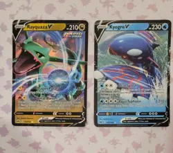 2 V Pokemon Card Lot Rayquaza And Kyoger - (NM - LP) 3 - Image 1