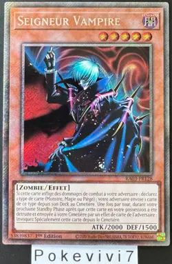 Carte YU-GI-OH! SEIGNEUR VAMPIRE RA03-FR128 PSR NEUF - Image 1