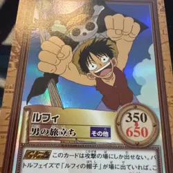 One Piece Carddass Hyper Battle Monkey D Luffy #RC-16 Holo Foil 2001 US Seller - Image 4