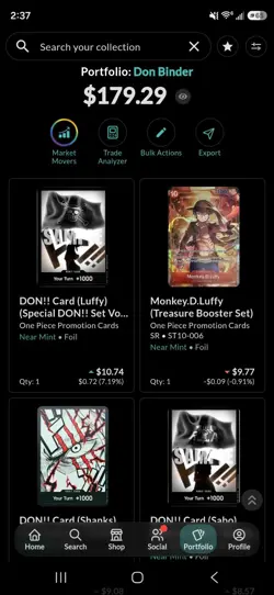 One Piece Tcg Binder DON!! Lot Over 100 Holos Don Cards Leader Cards - Image 2