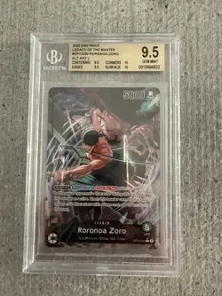 Roronoa Zoro OP12-020 One Piece Legacy Of The Master Alt Art Leader BGS 9.5 - Image 1