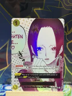 You'll Frighten Me... (Alternate Art) OP14-118 The Azure Sea's Seven Foil - Image 1