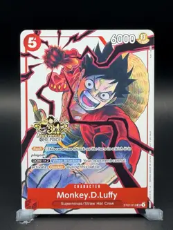 Monkey.D.Luffy - ST01-012 3rd Anniversary ST01-012 One Piece Promo - Image 1