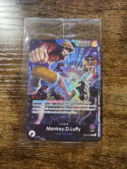 Monkey D Luffy SEALED OP05-060 PSA Magazine Promo One Piece Card Exclusive MINT - Image 1