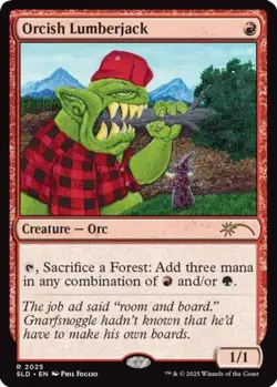 Orcish Lumberjack (2025) - Near Mint MTG Secret Lair - Image 1