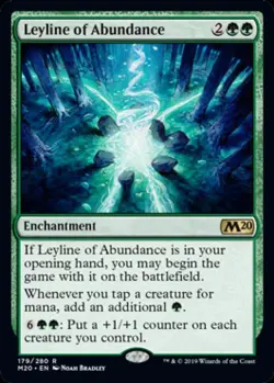 Leyline of Abundance -Foil Near Mint MTG Magic 2020 Core Set - Image 1