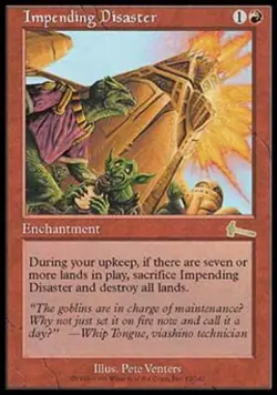 Impending Disaster - Medium Play MTG Urza's Legacy - Image 1