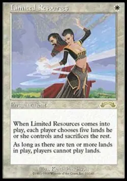 Limited Resources - Medium Play MTG Exodus - Image 1