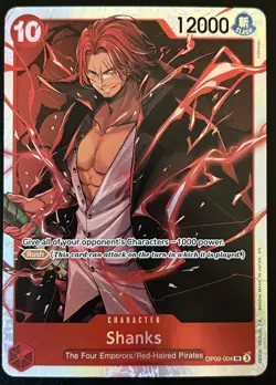 One Piece Card Game - Shanks SR OP09-004 ENG NM TCG - Image 1