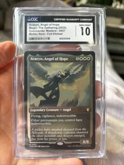 MTG Avacyn, Angel of Hope (Foil Etched) Commander Masters - CGC Gem Mint 10 - Image 1