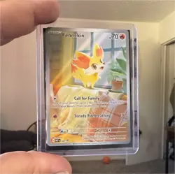 Pokemon TCG Crimson Invasion Holo Full Art Card Lot 11 Fennekin Sliggoo - Image 1