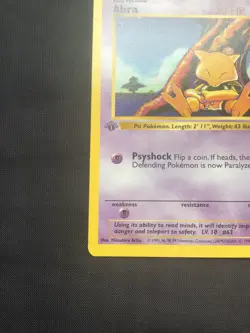Pokemon Cards: Base Set 1st Edition Common: Abra 43/102 - Image 5