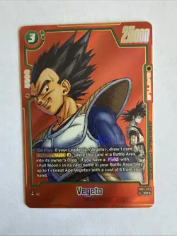 Dragon Ball Super Card Game Manga Booster Vegeta SB01-025 English SR Alt Art - Image 1