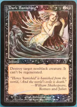 Dark Banishing FOIL 7th Edition PLD Black Common MTG CARD (ID# 301000) ABUGames - Image 1