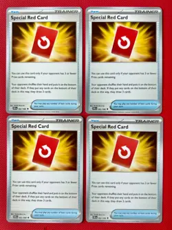 Pokemon TCG Special Red Card 082/086 Playset (x4) Chaos Rising - Image 1