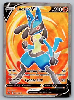 Pokemon TCG SWSH: Sword & Shield Promo Cards Lucario V SWSH213 - Image 1