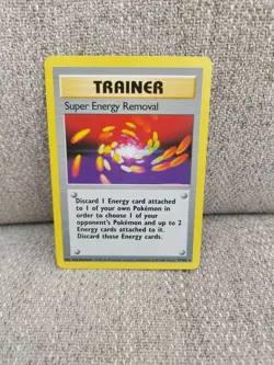 Pokemon TCG Super Energy Removal Trainer Card Base Set79/102 Unlimited Rare Mint - Image 2