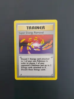 Pokemon TCG Super Energy Removal Trainer Card Base Set79/102 Unlimited Rare Mint - Image 3
