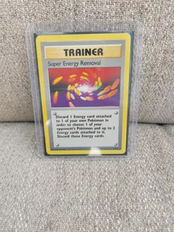 Pokemon TCG Super Energy Removal Trainer Card Base Set79/102 Unlimited Rare Mint - Image 5