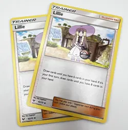 Lillie 62/73 2x x2 Pokemon Card 2017 Shining Legends LP - Image 1