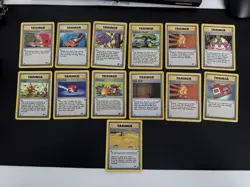 Vintage Pokemon Trainer Card Bundle | WOTC | MP | Mixture Of Uncommons + Common - Image 1