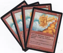 Magic MTG Portal: Volcanic Hammer X 4 - Image 1