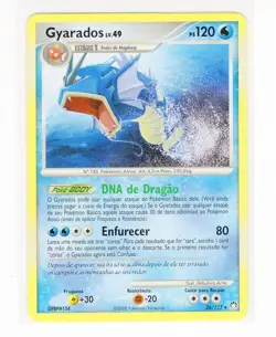 1x ~PT~ PORTUGUESE Gyarados 26/123 DP Mysterious Treasures Pokemon Card (PE2) - Image 1