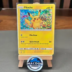 McDonald's Pikachu 2018 Promo Pokemon TCG Card 4/12 NM - Image 1