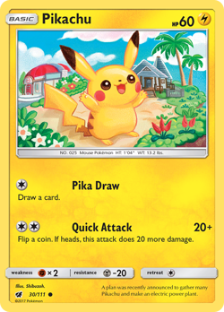 McDonald's Pikachu 2018 Promo Pokemon TCG Card 4/12 NM - Image 2