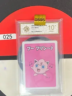 Grade10 2019 Pokemon Raichu Playing Card Japanese Old Maid - Image 1