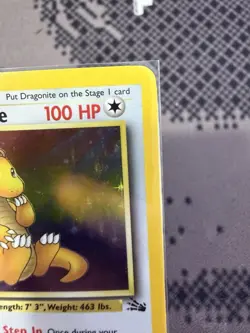 Pokemon TCG Dragonite Holo Rare Card 4/62 Fossil 1999 LP Condition - Image 3