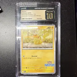 CGC Pristine 10 Pikachu #214 Illustration Contest 2024 SV Promo Cards 2025 - Image 1