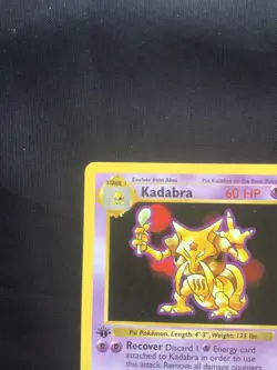 Pokemon Cards: Base Set 1st Edition Uncommon: Kadabra 32/102 - Image 2