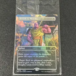 Magic The Gathering MTG Card Sword To Plowshares Thanos P0001 PSA Promo Sealed - Image 1